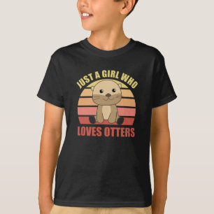 Nur ein Mädchen, das andere Lieben süße Otter hat T-Shirt