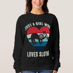 Nur ein Mädchen, das Angepasste Scoop Liebe Sweatshirt