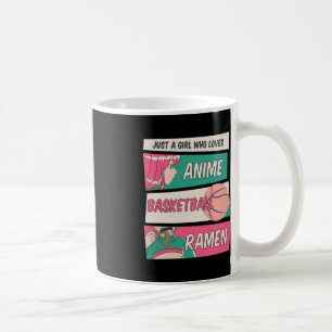 Nur ein Mädchen, das Anime Basketball Ramen Kawai  Kaffeetasse