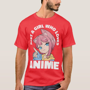 Nur ein Mädchen, das Anime Girl Manga T - Shirt Li