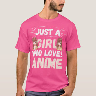 Nur ein Mädchen, das Anime Girls Anime Ramen und L T-Shirt