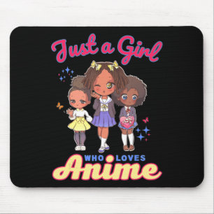 Nur ein Mädchen, das Anime Kawaii America Lieben Mousepad