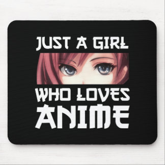 Nur ein Mädchen, das Anime Liebe Mousepad