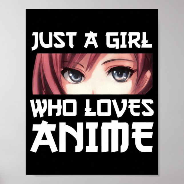 Nur ein Mädchen, das Anime Liebe Poster (Vorne)