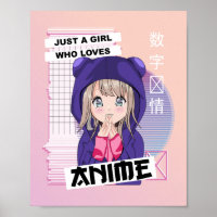 Nur ein Mädchen, das Anime Lieben - Kawaii Vaporwa