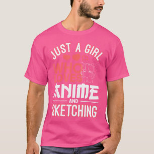 Nur ein Mädchen, das Anime Lieben und Manga Dr. T-Shirt