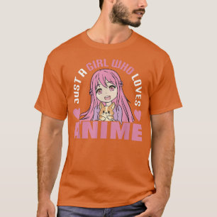 Nur ein Mädchen, das Anime lustiges Anime-Mädchen T-Shirt
