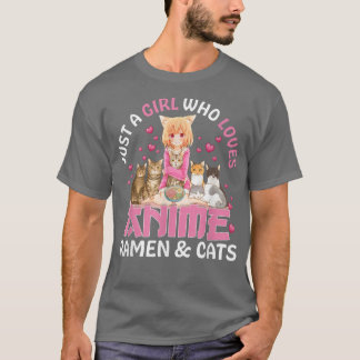 Nur ein Mädchen, das Anime Ramen Liebe und Japan u T-Shirt