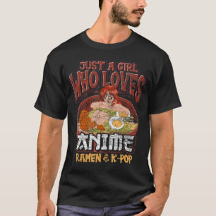 Nur ein Mädchen, das Anime Ramen und Kpop Japanisc T-Shirt