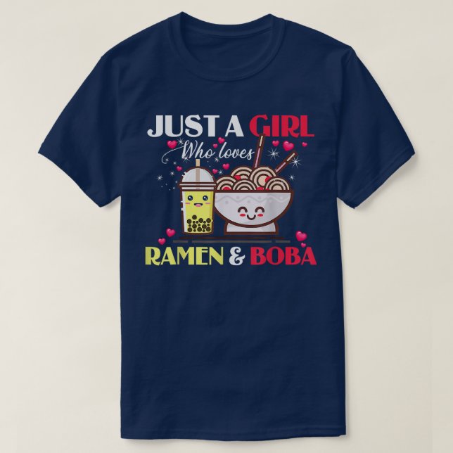 Nur ein Mädchen, das Anime und Boba Bubble Tee Gi  (Design vorne)
