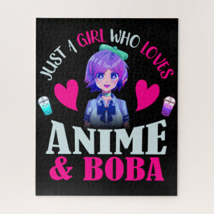 Nur ein Mädchen, das Anime und Boba liebt    Puzzle
