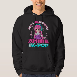 Nur ein Mädchen das Anime und K-pop liebt Anime Gi Hoodie