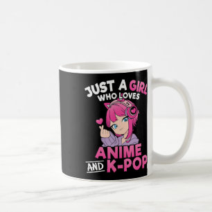 Nur ein Mädchen, das Anime und K-Pop Niedliche Kpo Kaffeetasse