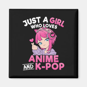 Nur ein Mädchen, das Anime und K-Pop Niedliche Kpo Magnet