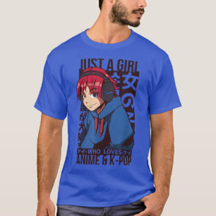 Nur ein Mädchen, das Anime und KPop Merch Japan M T-Shirt