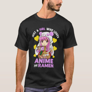 Nur ein Mädchen, das Anime und Ramen Bowl Panda G  T-Shirt