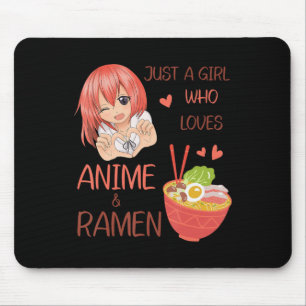 Nur ein Mädchen, das Anime und Ramen Japan Anime L Mousepad