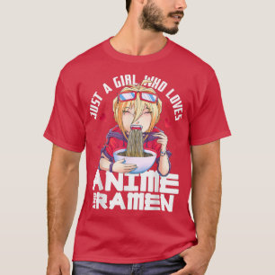 Nur ein Mädchen, das Anime und Ramen Teenage Anim T-Shirt