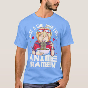 Nur ein Mädchen, das Anime und Ramen Teenage Anim  T-Shirt