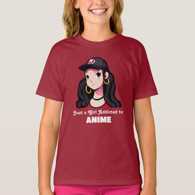 Nur ein Mädchen, das Anime zugeschrieben wurde | R T-Shirt (Vorderseite)