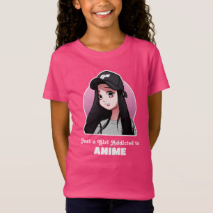 Nur ein Mädchen, das Anime zugeschrieben wurde T-Shirt