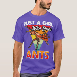 Nur ein Mädchen, das Ants Lieben T-Shirt