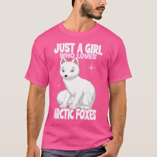 Nur ein Mädchen, das Arktische Füchse Liebe T-Shirt