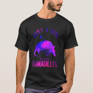 Nur ein Mädchen, das Armadillos Armadillo 1 Liebe T-Shirt