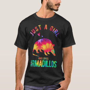 Nur ein Mädchen, das Armadillos Armadillo Liebe T-Shirt