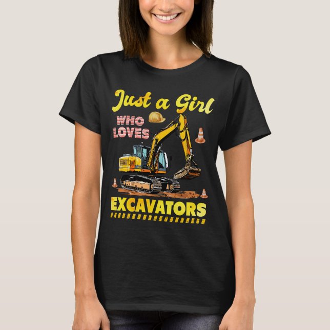 Nur ein Mädchen, das Ausgrabungen Liebe Retro-Bagg T-Shirt (Vorderseite)