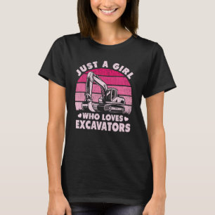 Nur ein Mädchen, das Ausgrabungen Liebe Retro-Bagg T-Shirt