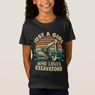Nur ein Mädchen, das Ausgrabungen Liebe Retro-Bagg T-Shirt