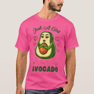 Nur ein Mädchen, das Avocado Liebe644 T-Shirt
