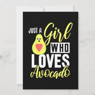 Nur ein Mädchen, das Avocado Liebe Save The Date