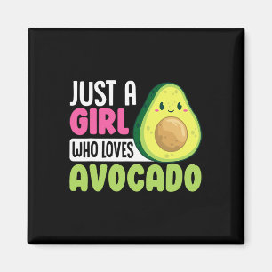 Nur ein Mädchen, das Avocado Lieben Funny Healthfo Magnet