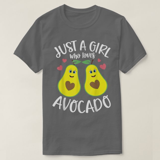 Nur ein Mädchen, das Avocado Lieben Vegan Guac Fru T-Shirt (Design vorne)