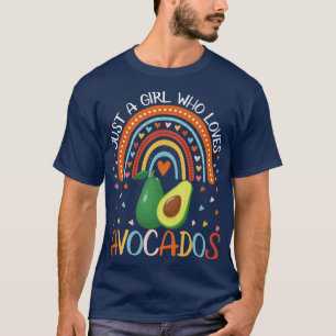 Nur ein Mädchen, das Avocados für weibliche Kinder T-Shirt