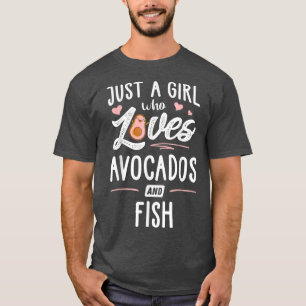 Nur ein Mädchen, das Avocados Liebe und Geschenke T-Shirt