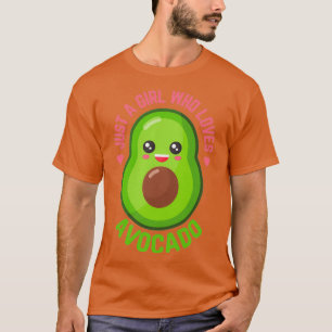 Nur ein Mädchen, das Avocados Lieben 18 T-Shirt