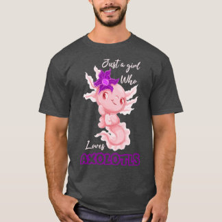 Nur ein Mädchen, das Axolotalen Liebe 1 T-Shirt