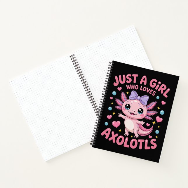 Nur ein Mädchen, das Axolotl liebt  Notizbuch (Innenseite)