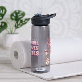 Nur ein Mädchen, das Axolotl liebt Rosa Kind Trinkflasche