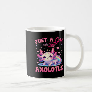 Nur ein Mädchen, das Axolotls Axolotl Kawaii Liebe Kaffeetasse