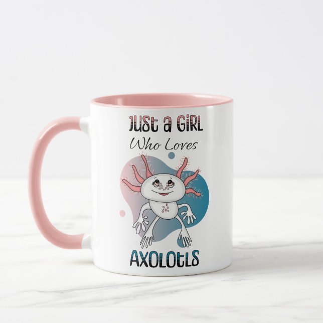 Nur ein Mädchen, das Axolotls Lieben Tasse (Links)