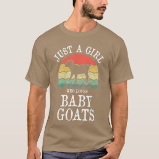 Nur ein Mädchen, das Babyziegen liebt Geschenk lus T-Shirt