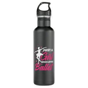 Nur ein Mädchen, das Balletttanz Lieben Edelstahlflasche