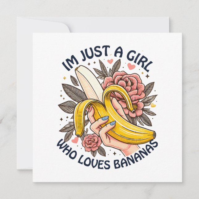 Nur ein Mädchen, das Bananen Liebe (Vorderseite)