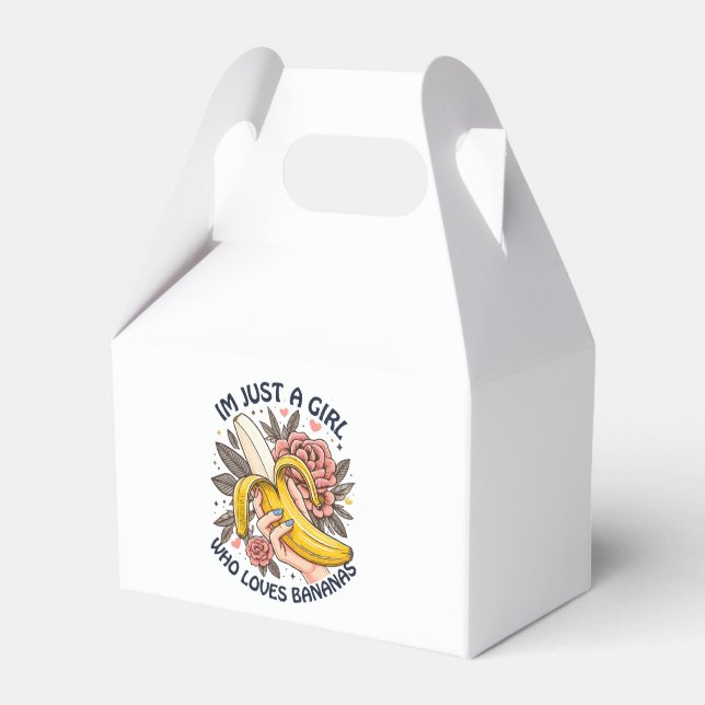 Nur ein Mädchen, das Bananen Liebe Geschenkschachtel (Vorderseite)