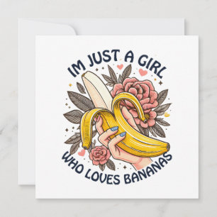 Nur ein Mädchen, das Bananen liebt 