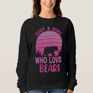 nur ein Mädchen, das Bären für Bärenbraun oder Whi Sweatshirt